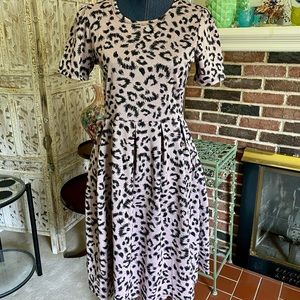LuLaRoe Animal Print Amelia L EUC